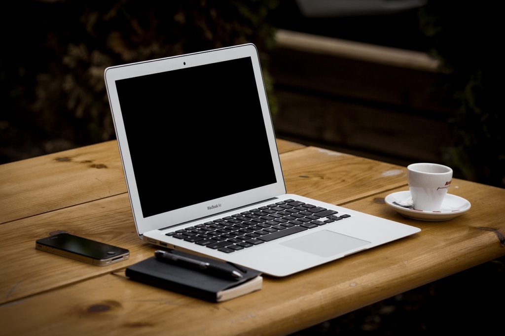 open laptop