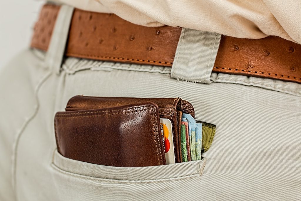 man with wallet